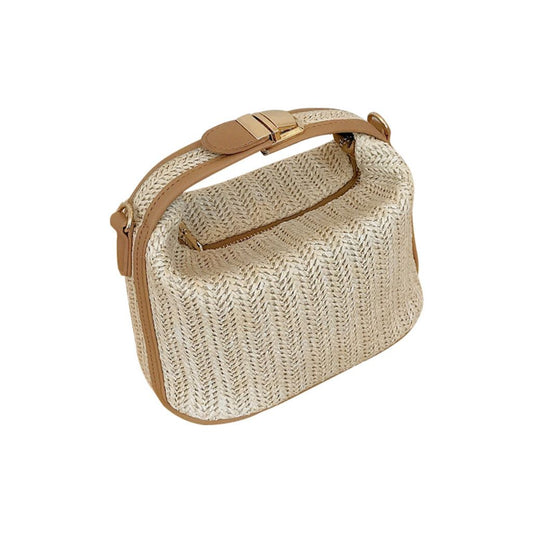 Mini Straw Crossbody Bag