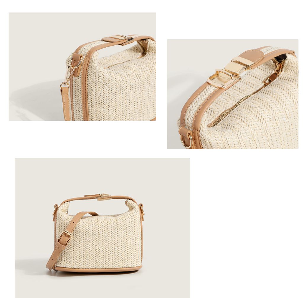 Mini Straw Crossbody Bag