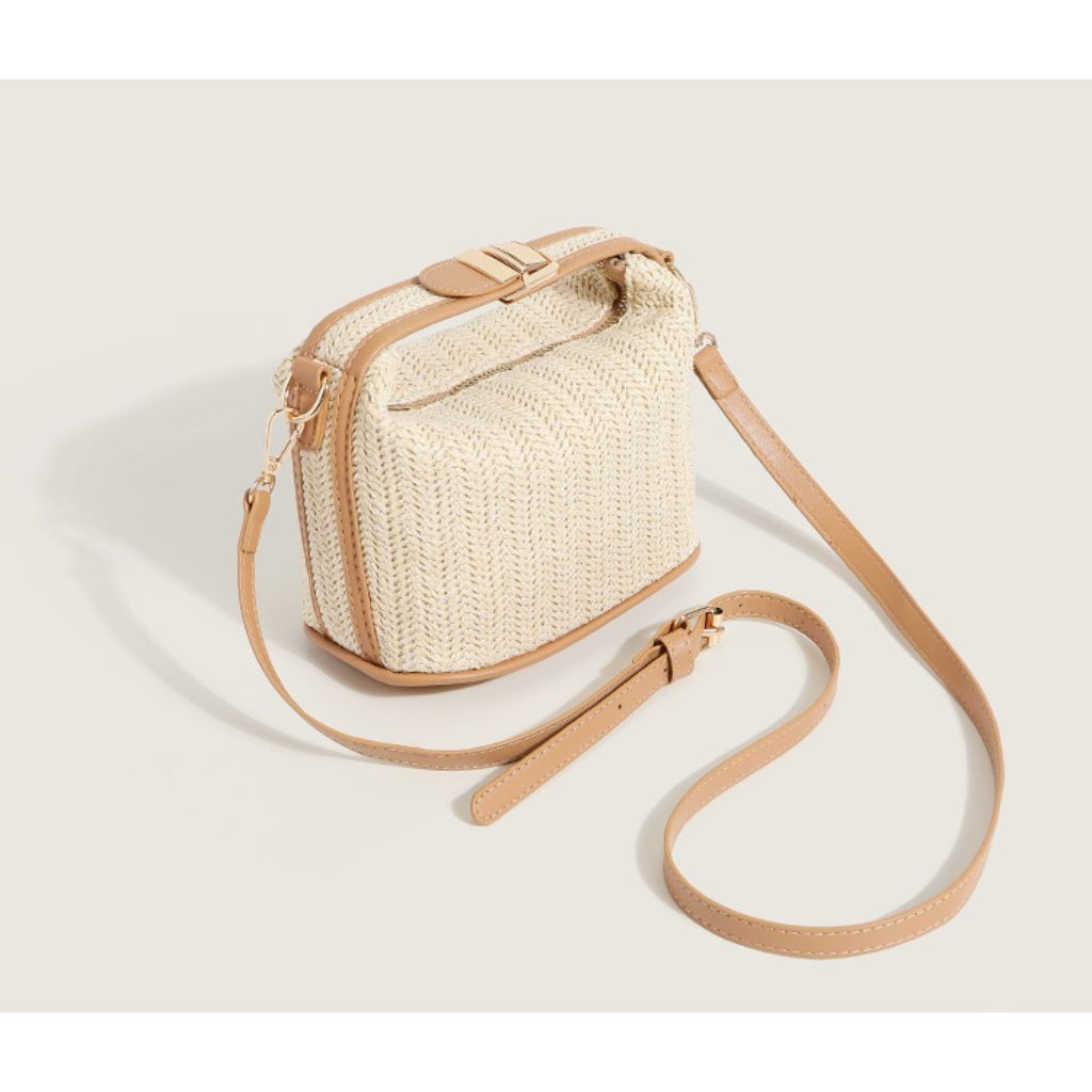 Mini Straw Crossbody Bag