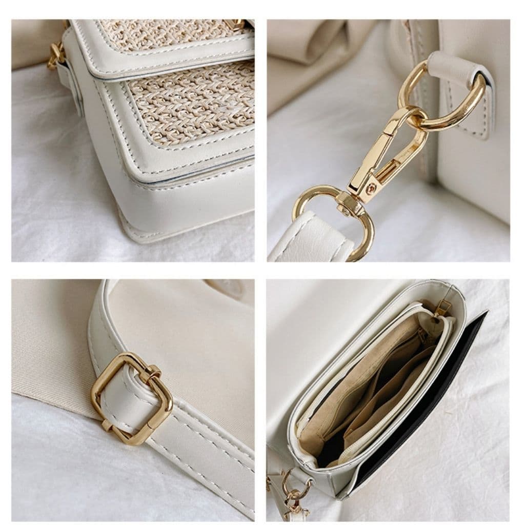 Raffia Crossbody Bag