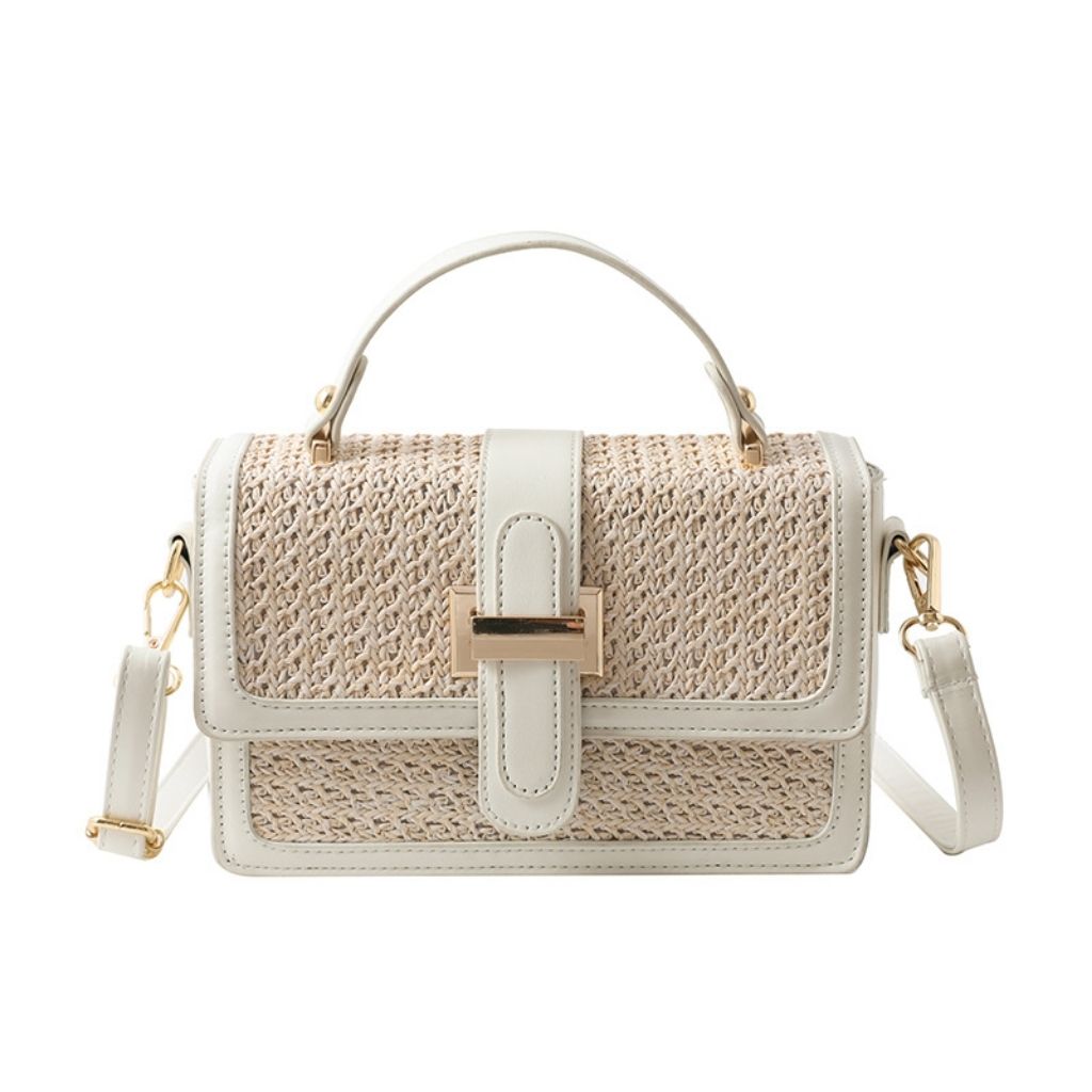 Raffia Crossbody Bag