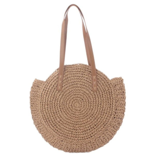 Round Straw Woven Bag