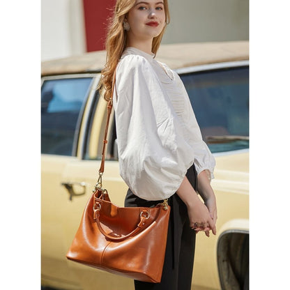 Timeless Leather Convertible Tote Bag