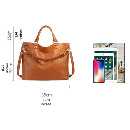 Timeless Leather Convertible Tote Bag