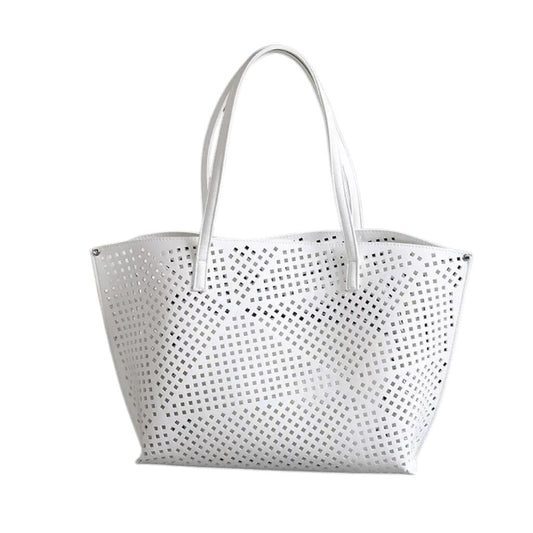 Square-shaped Perforated Luxury Summer Shoulder Bag