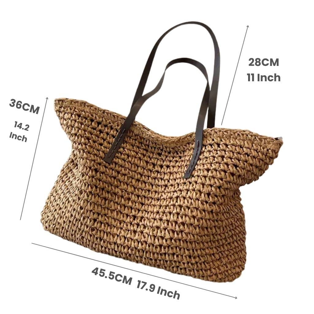 Straw Woven Tote Bag