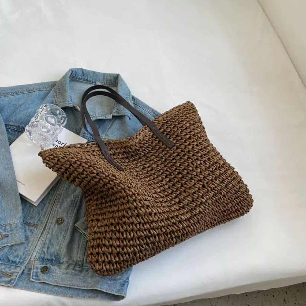 Straw Woven Tote Bag